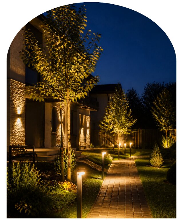 Уличное освещение участка в Чернушке по цене от 25390 р. | Метпроект-Чрш